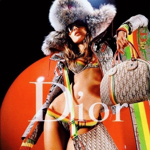 SOLD‼️Dior by Galliano Fall 2004 Rasta Bikini Top - Picture 3 of 15